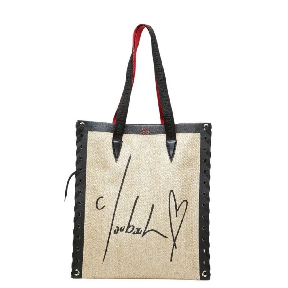 Christian Louboutin Cabalace Shoelace Tote Bag Beige
